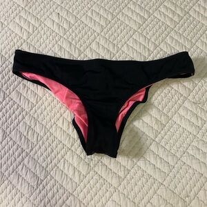 PINK Women's Black Bikini Bottom